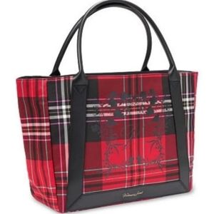 Victoria's Secret Red Plaid Tote Bag